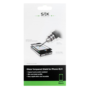 FOLIE PROTECTIE IPHONE 4S/4 NEGRU