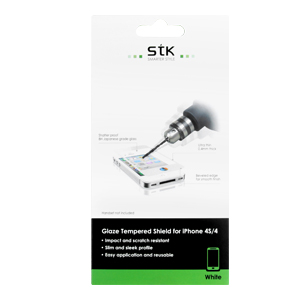 FOLIE PROTECTIE IPHONE 4S/4 ALB